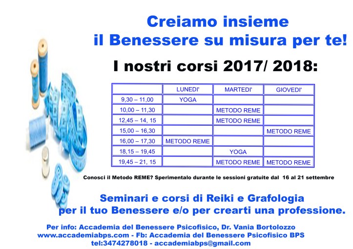 corsi 2017 18
